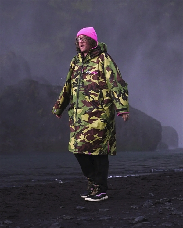 Dryrobe Advance Long Sleeve - Camo/Pink